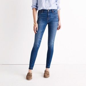 Madewell 9“ rise skinny skinny jeans